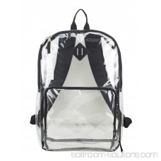 Eastsport Multi-Purpose Clear Backpack with Front Pocket, Adjustable Straps and Lash Tab 567669652